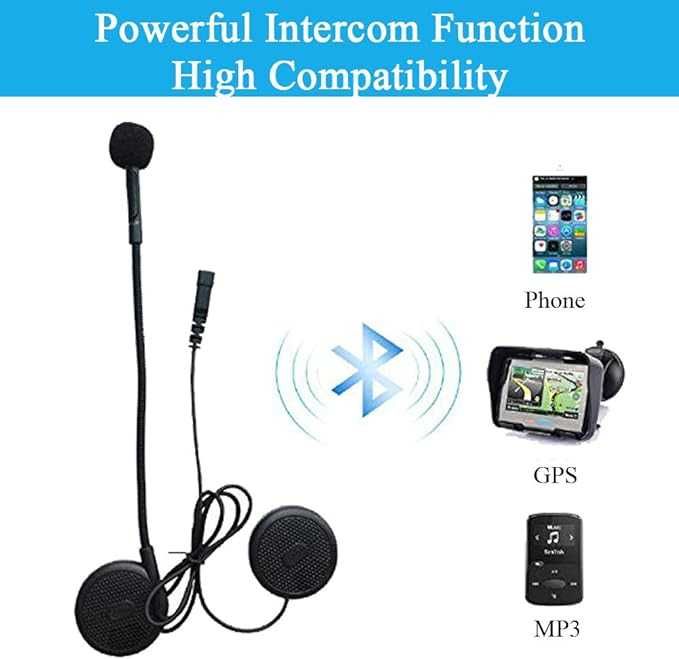 Zestaw słuchawkowy Bluetooth do kasku motocyklowego