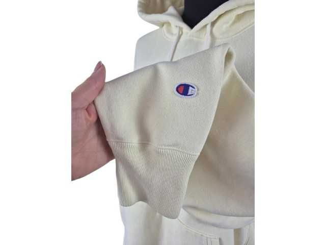 Bluza Champion Oversize L/XL Hoodie Jasnożółta Stan BDB Streetwear