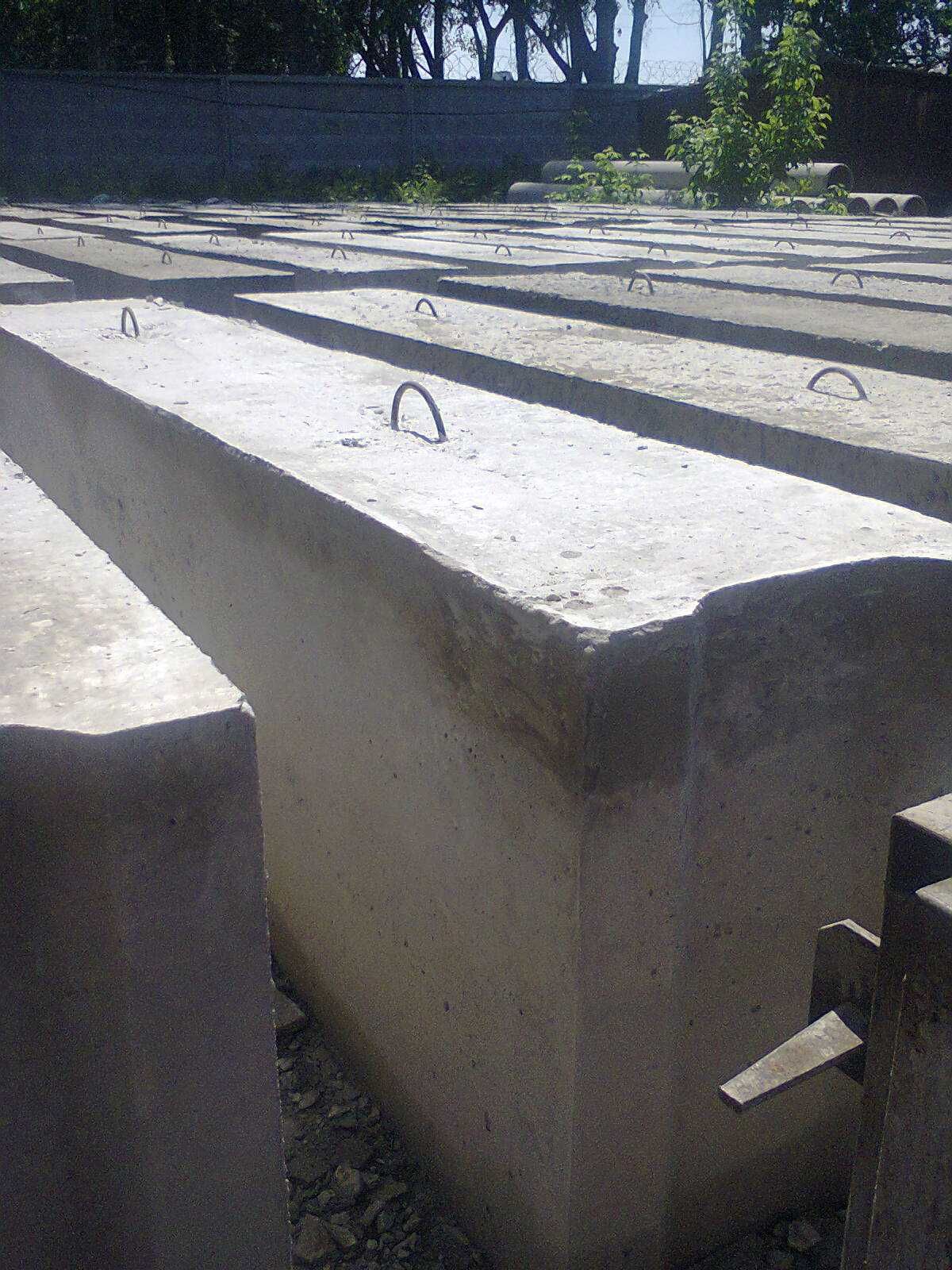 Блоки бетонные сооружений