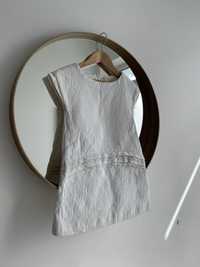 Ніжна біла сукня з мереживом від zara для дівчинки 5-6 років 118 р