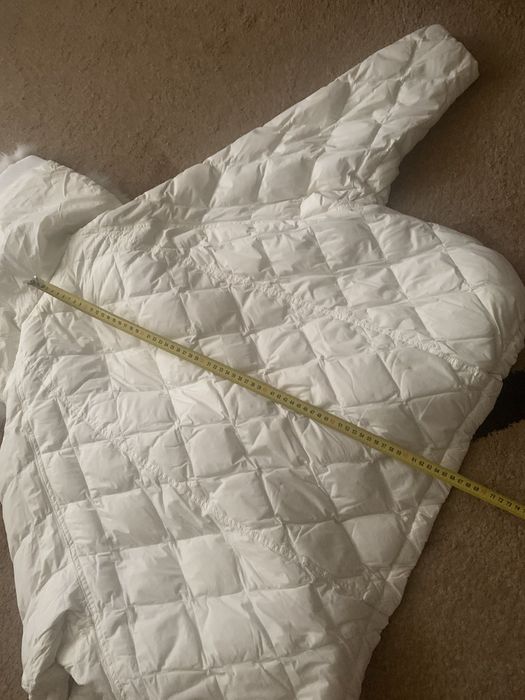 Куртка єврозима хутро колір білий