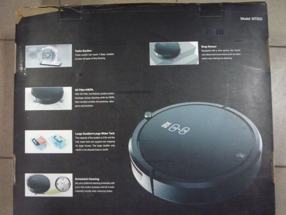 Odkurzacz robot DEIK MT820 / pilot / programator