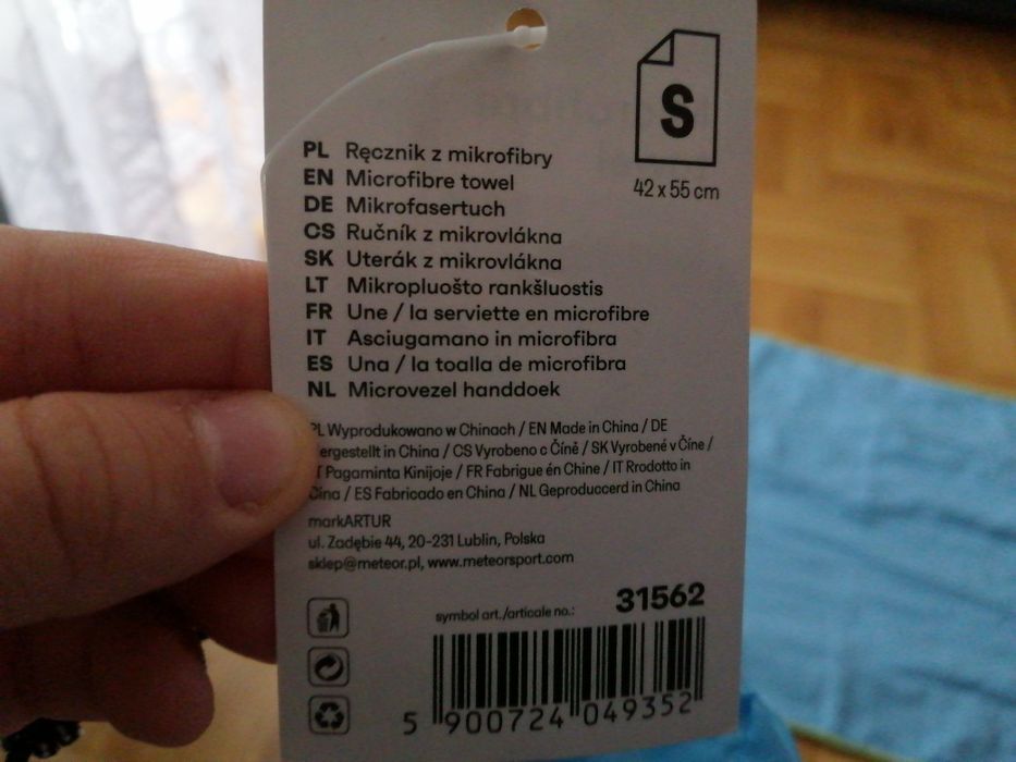 Ręcznik z microfibry