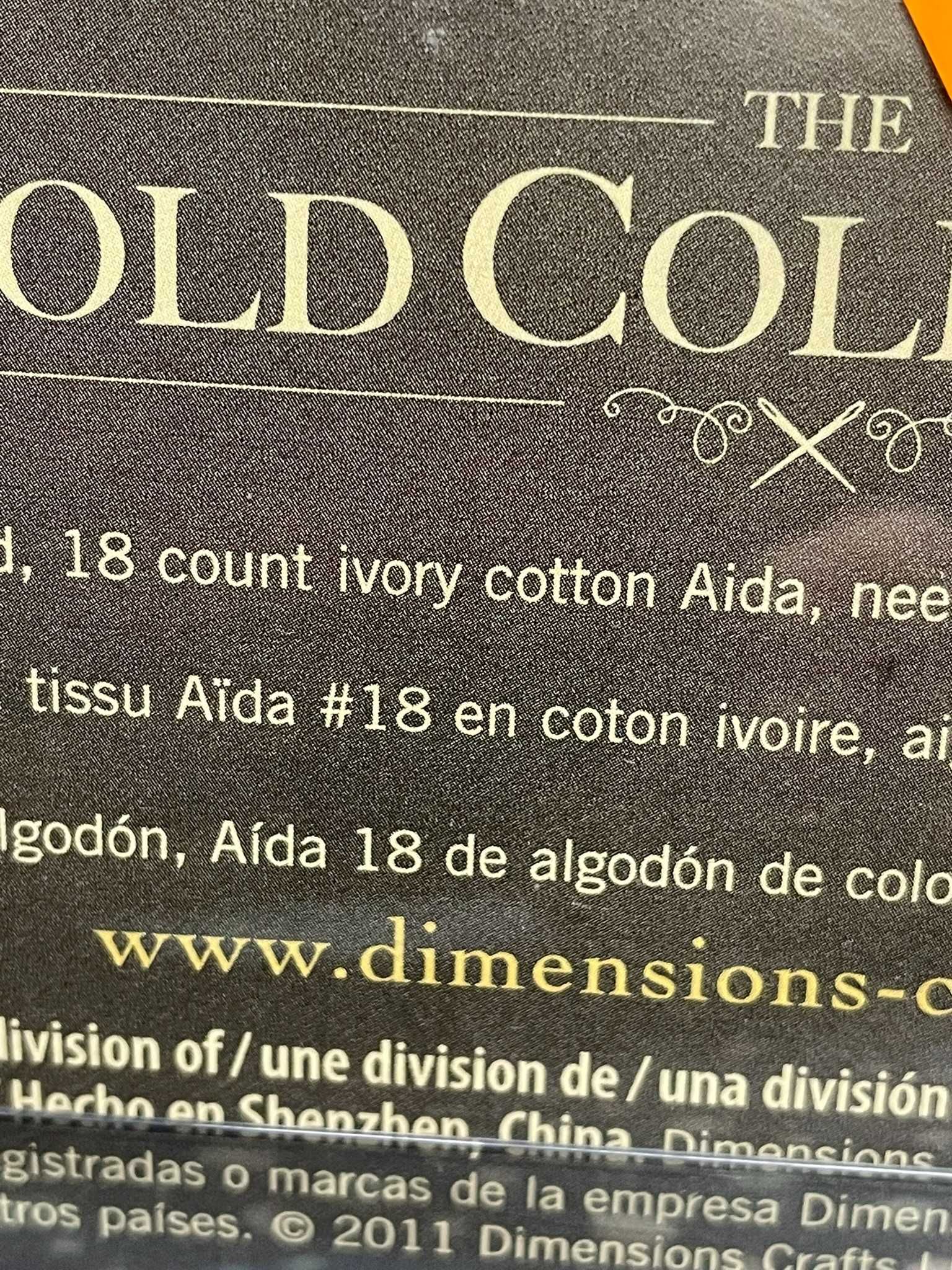 zestaw kanwa do wyszywania krzyżykiem Dimensions sielski obrazek