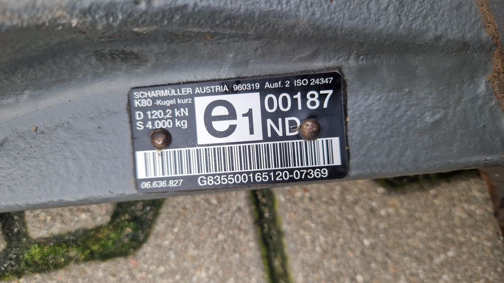 Zaczep kulowy K80 Scharmüller