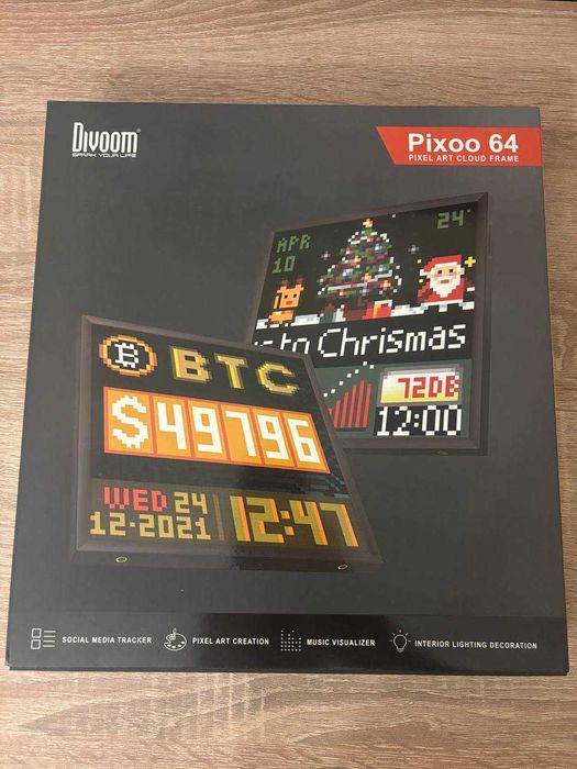 Divoom Pixoo 64 | Інтерактивна LED-панель з Wi-Fi | Нова