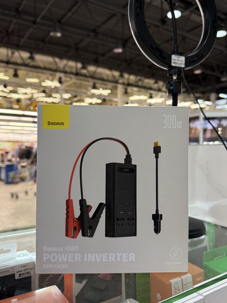 Автомобільний інвертор Baseus IGBT Power Inverter 300W (220V CN/EU)