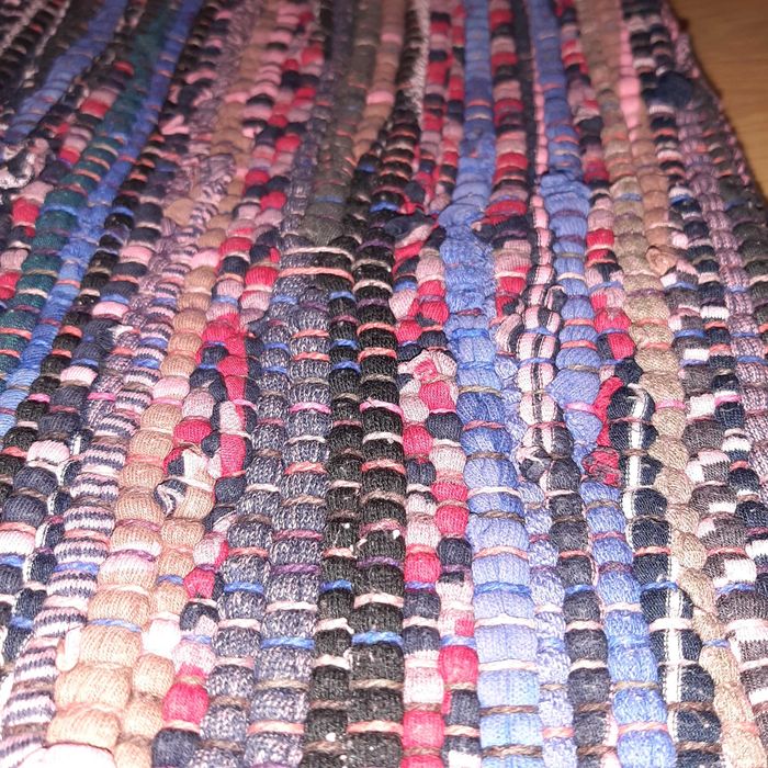 Tapete 100% Algodão Multicolor Escuro 50x100cm