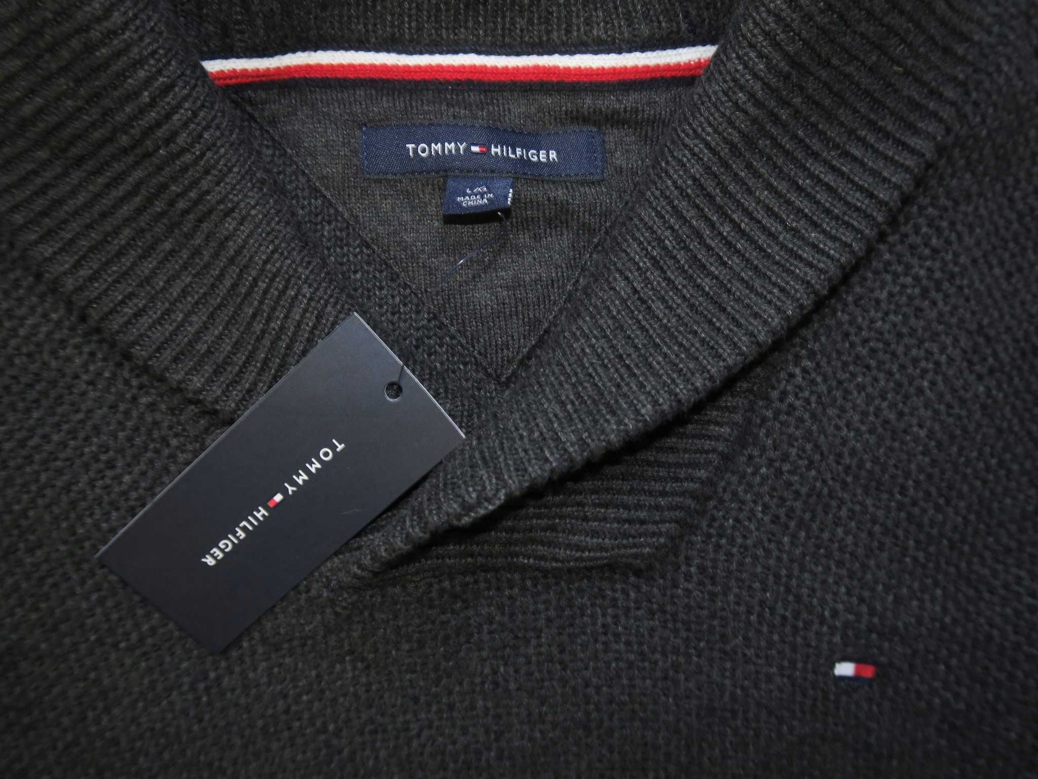 Tommy Hilfiger sweter ze stójką nowy L