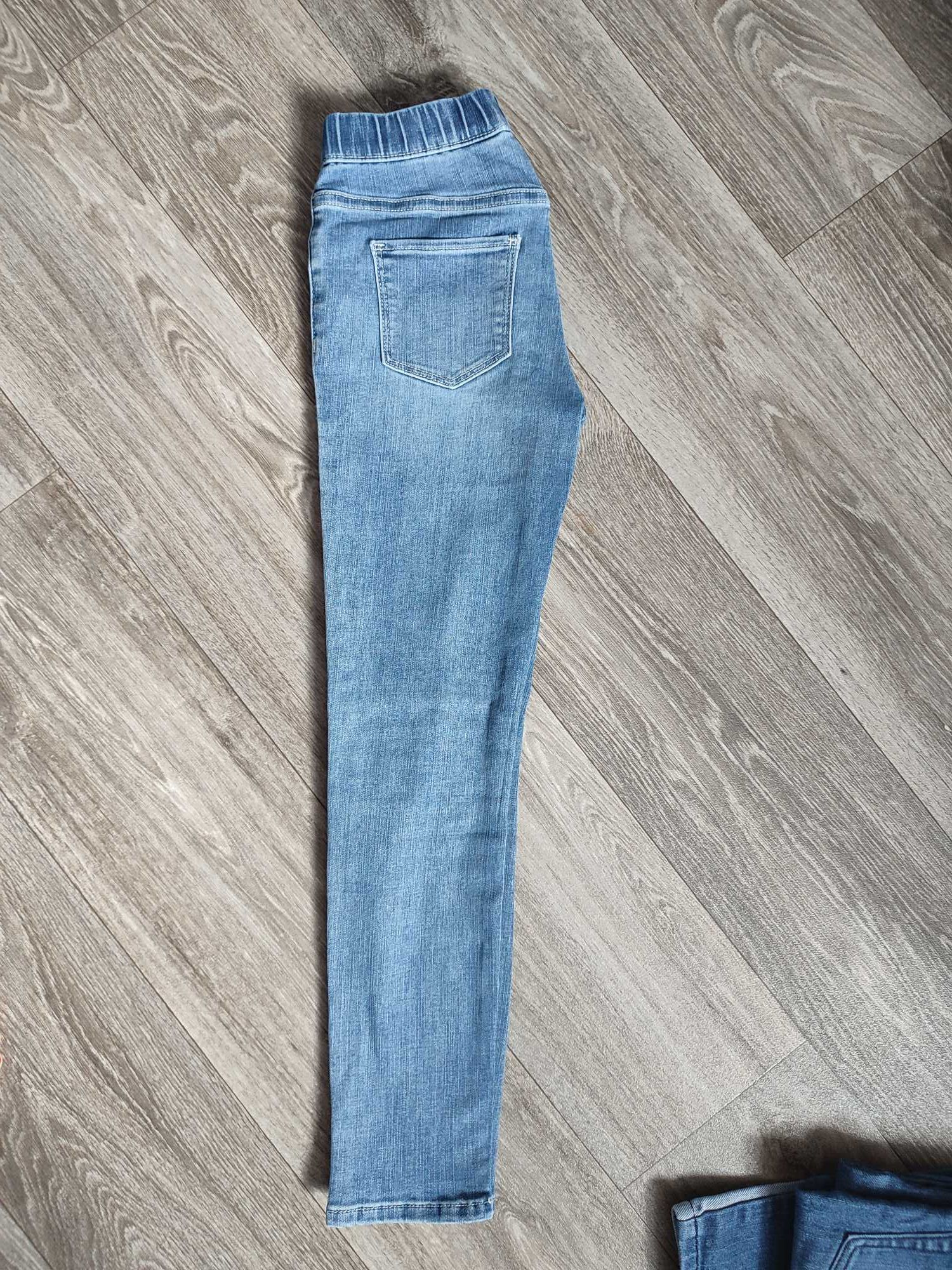 Legginsy jeansowe rurki 128