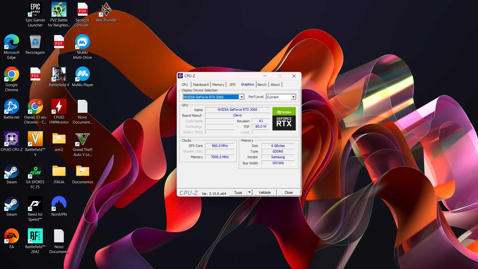 Notebook Gamer i7 RTX 2060