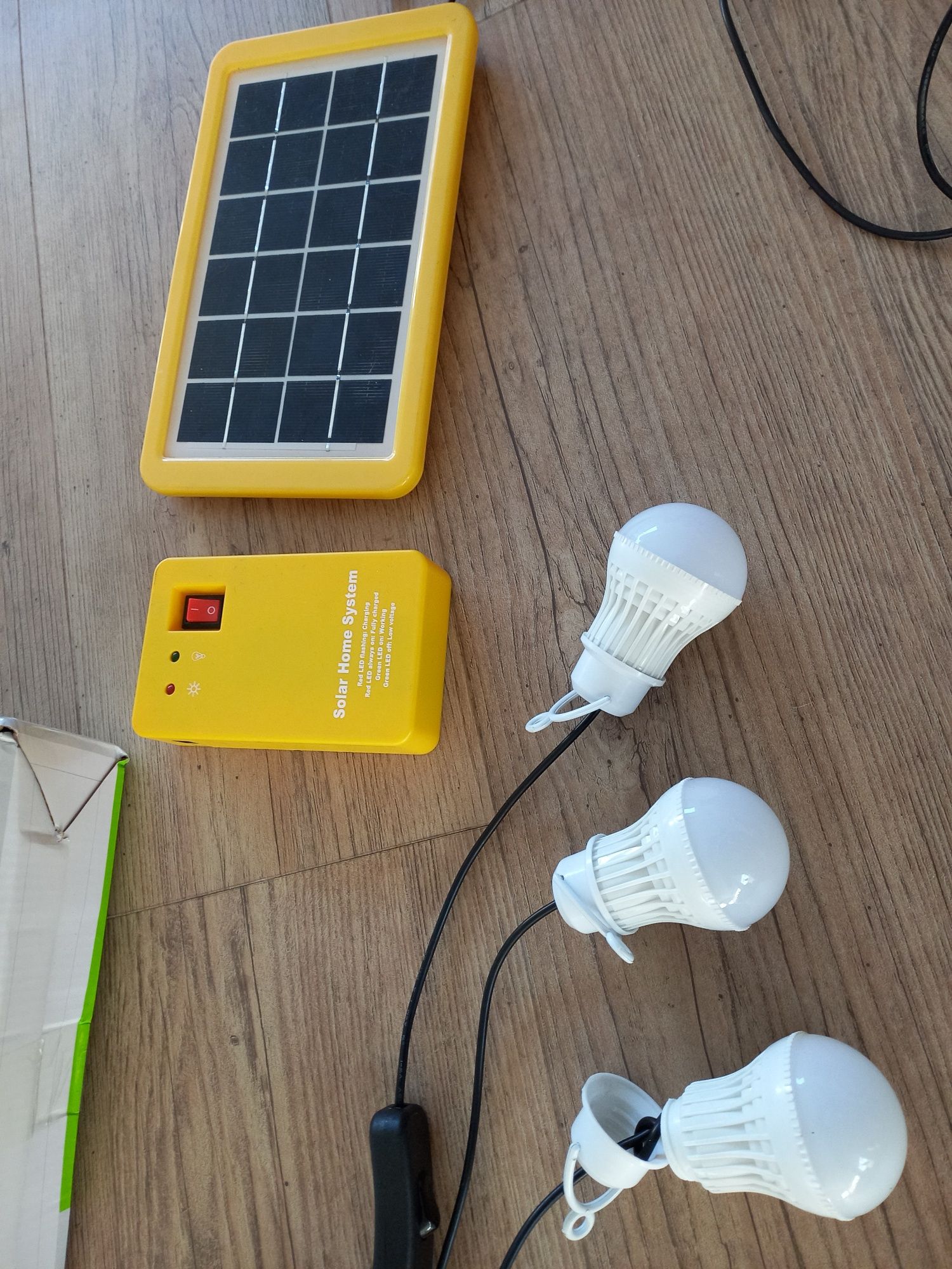 Iluminação a energia Solar (3 lampadas, powerbank e painel)