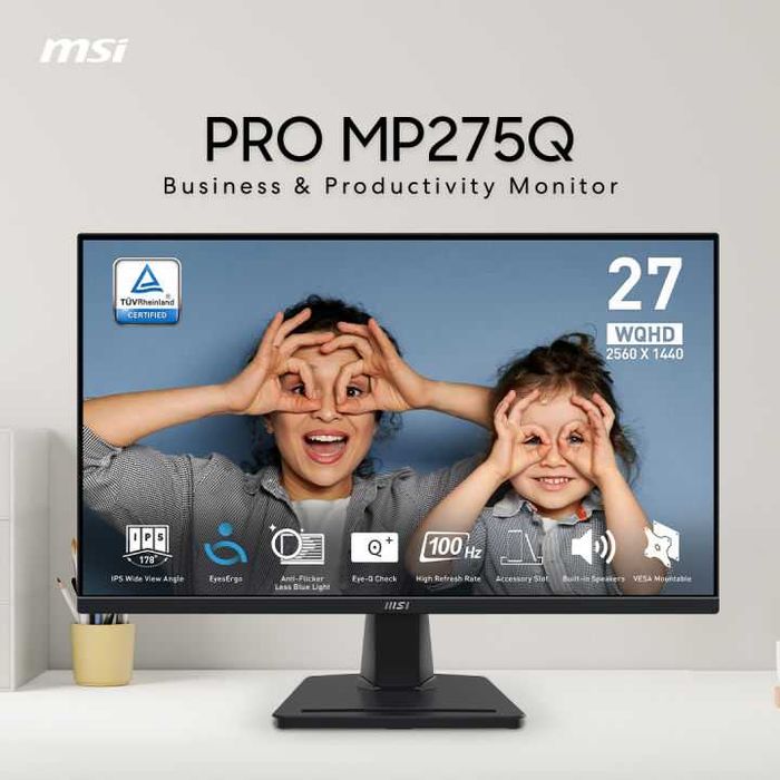 Монітор MSI PRO MP275Q QHD 2560x1440 10bit IPS 100hz Adaptive Sync