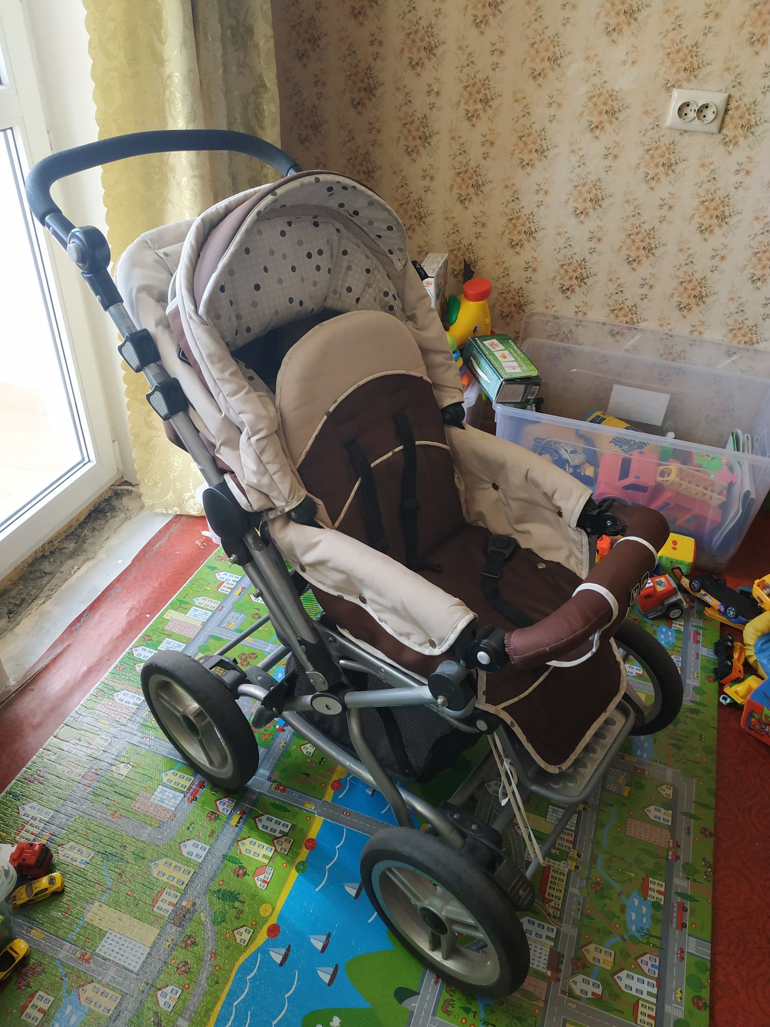 Дитяча коляска Abs design 2в1 (універсальна), з сумкой-переноскою.