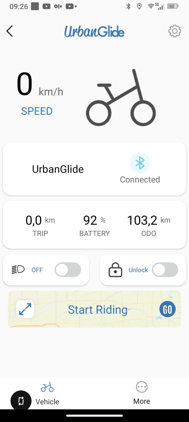 Bicicleta urbana Glide bike 140.