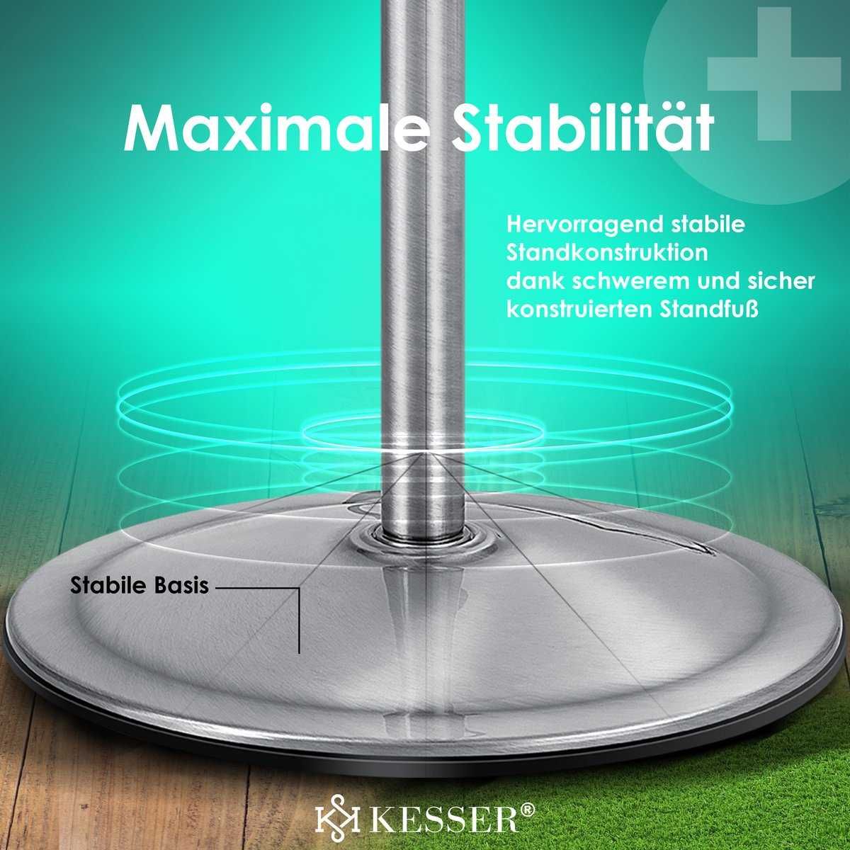 Wentylator stojący metalowy 136cm Pilot aplikacja Wi-Fi Timer śred45cm
