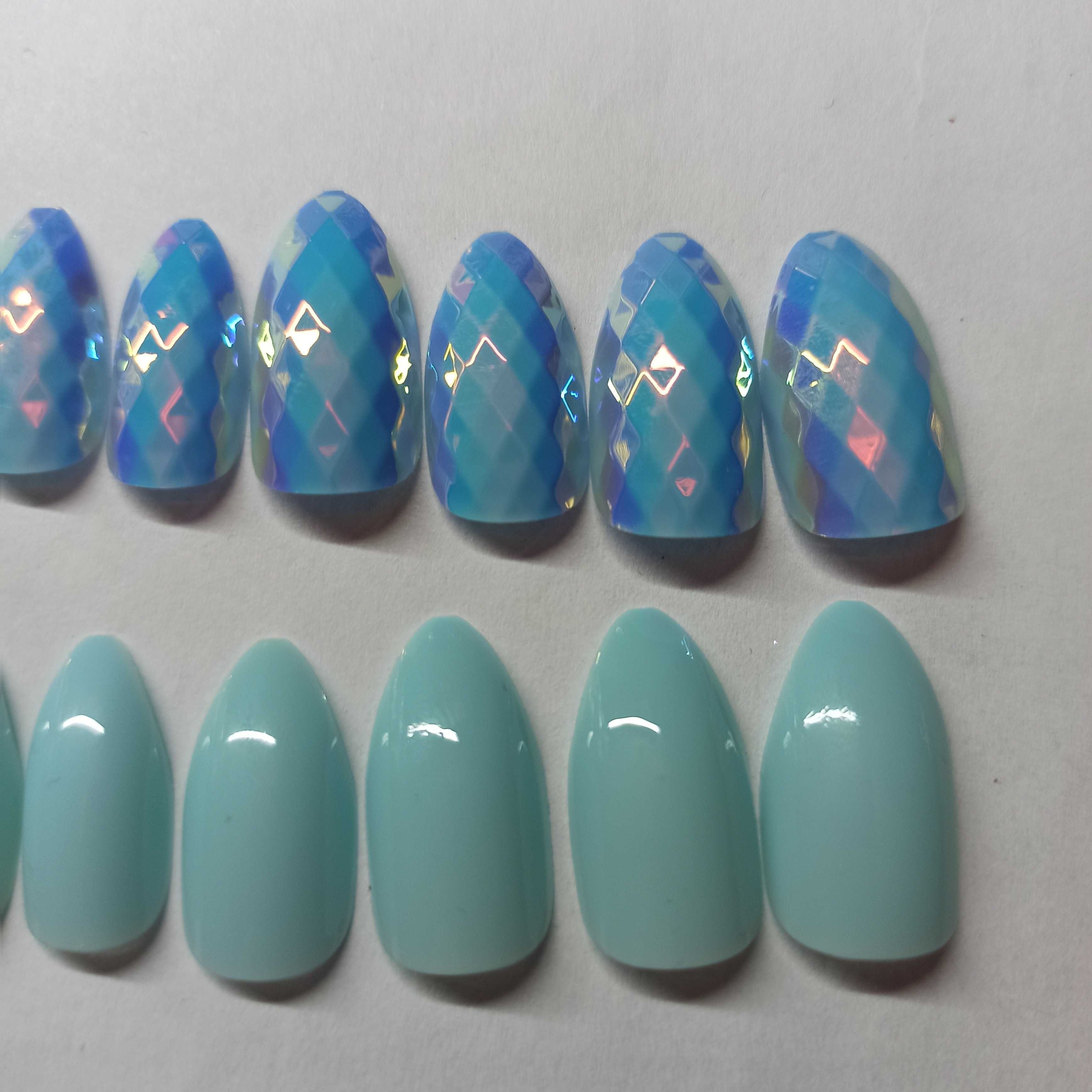 Paznokcie sztuczne Tipsy Bling Glam Nail