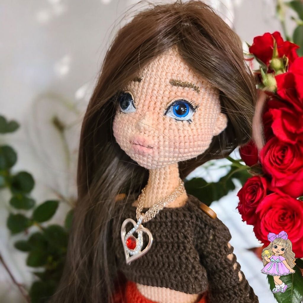 Кукла крючком вязаная амигуруми. Ручная работа