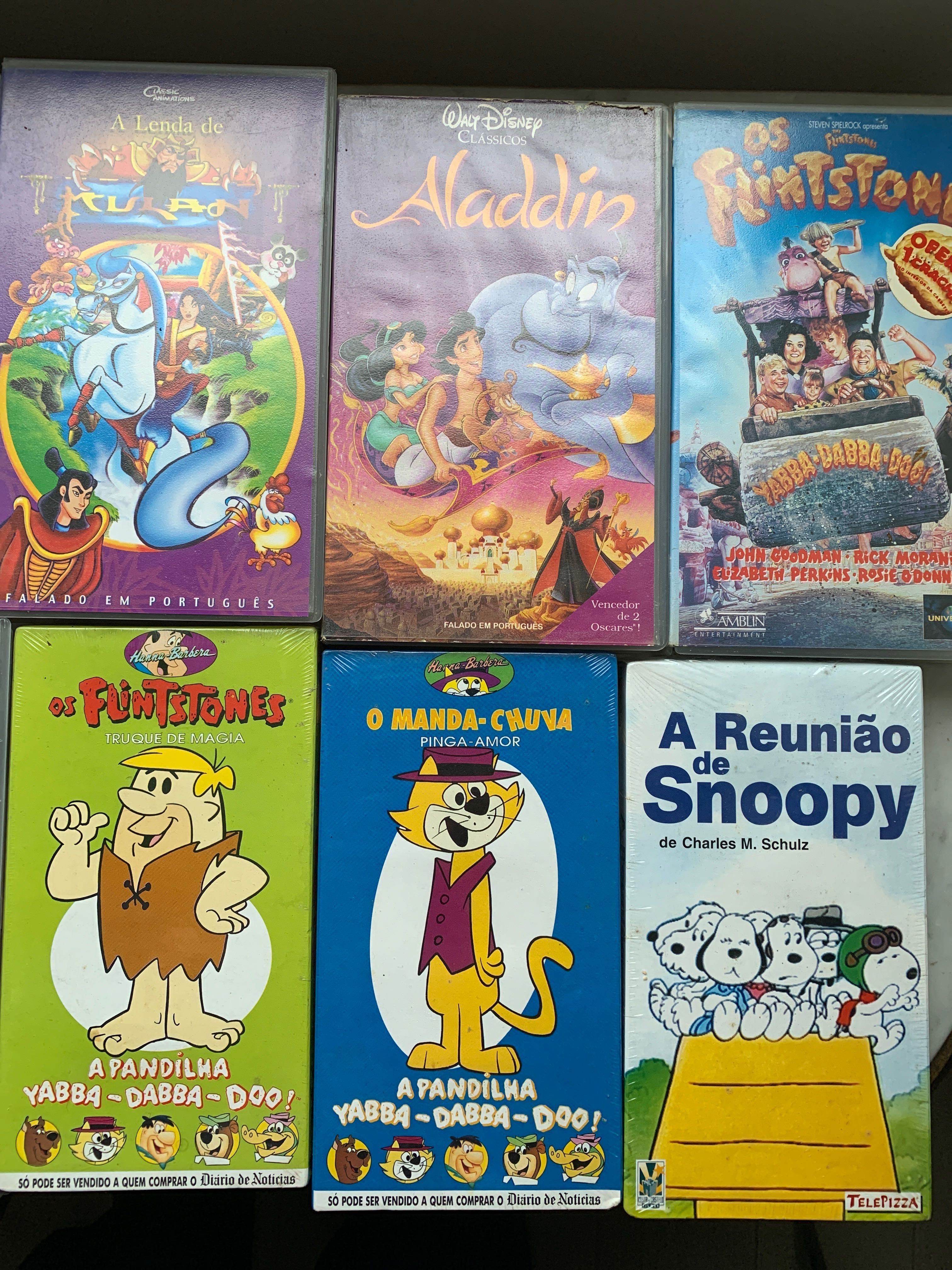 Videos VHS infantis Originais Disney