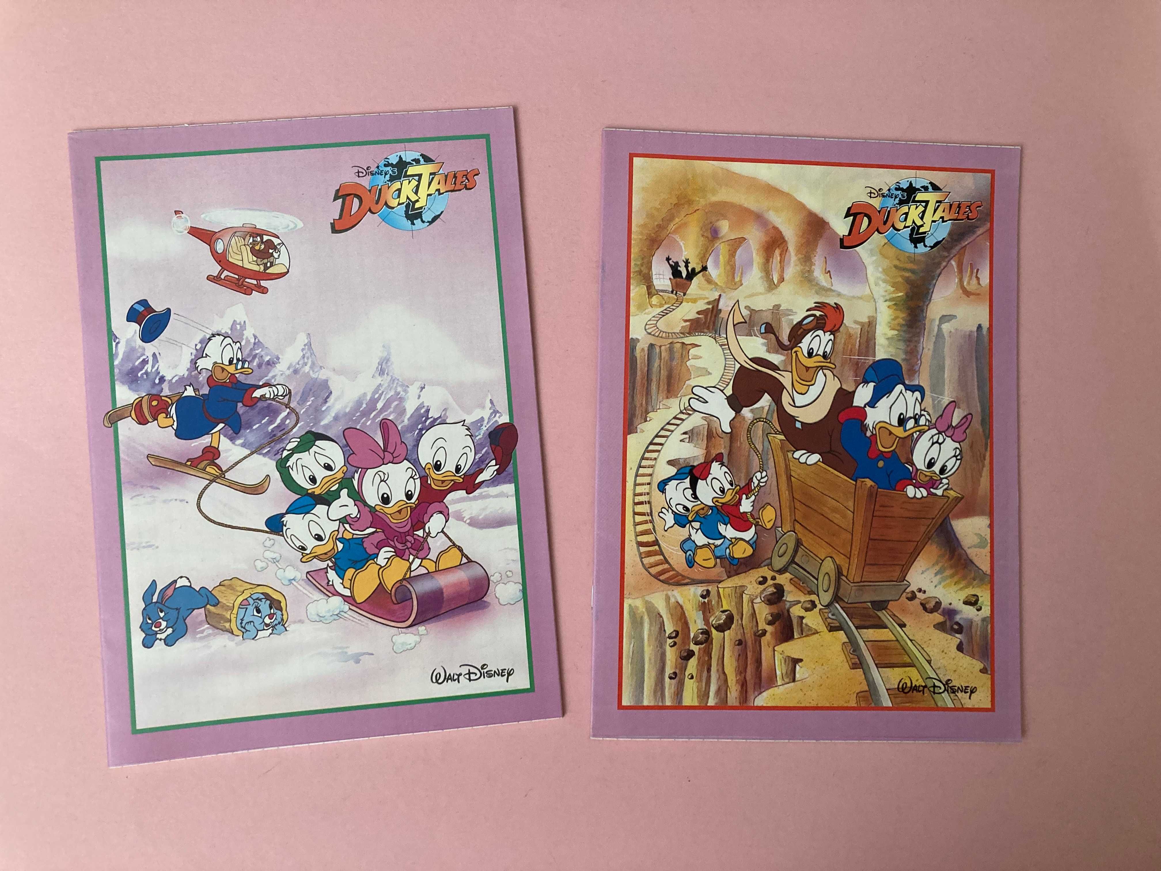 Lote de 2 Cadernos Escolares Colecção Duck Tales Anos 80 Ambar