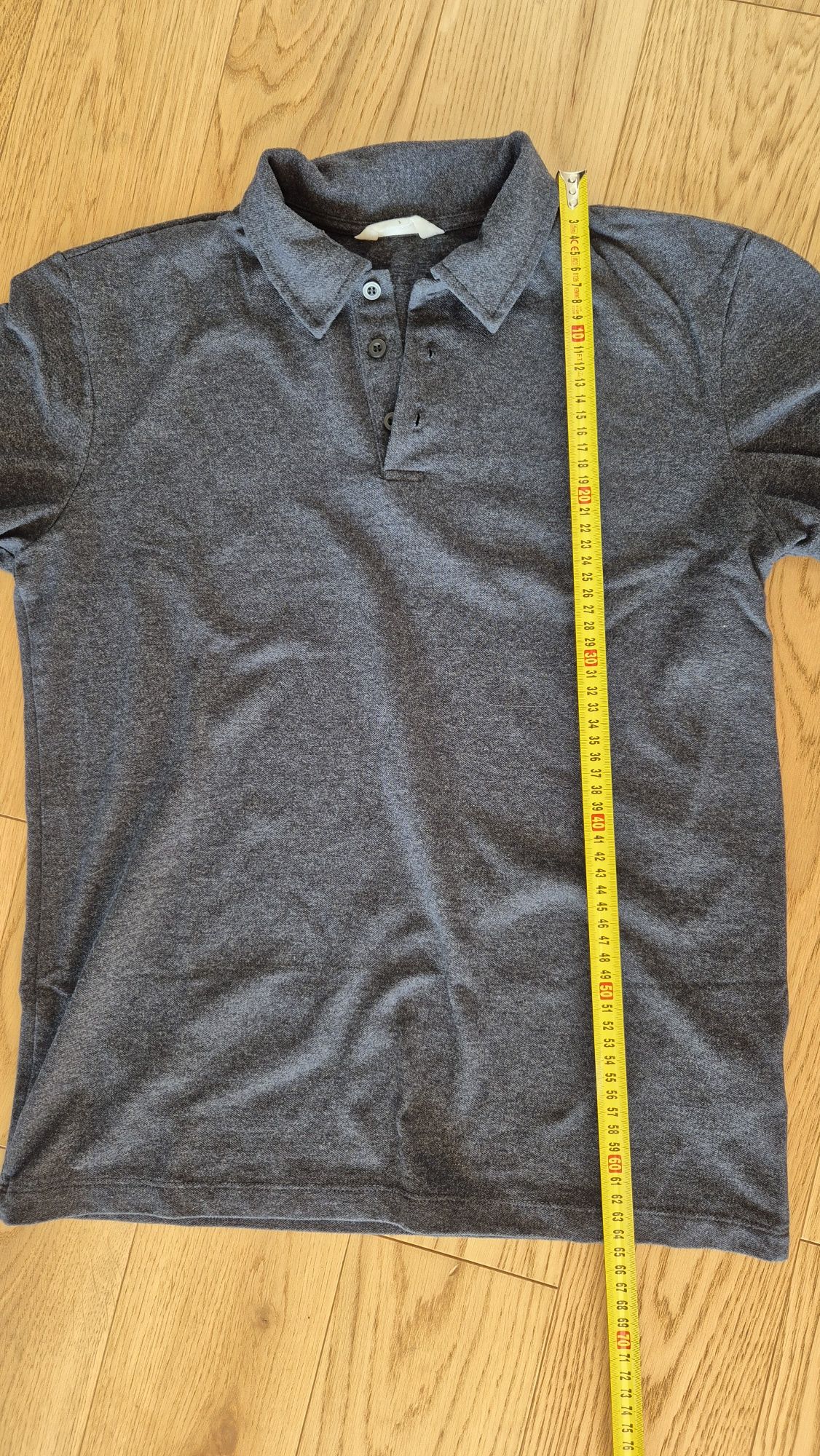 Męska grafitowa koszulka Polo Reserved Basic S