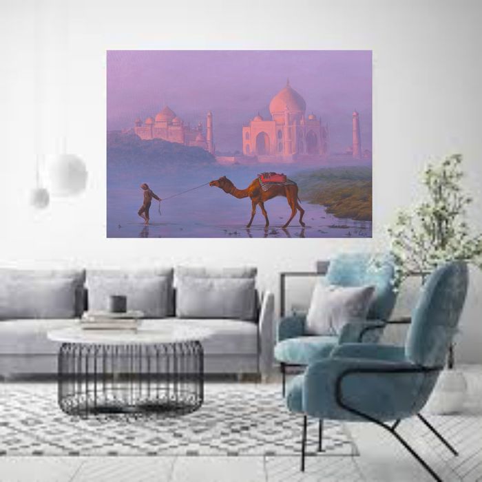 Картина східний пейзаж олійними фарбами на полотні