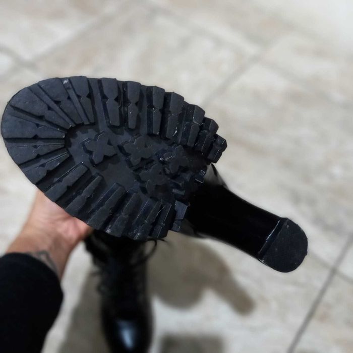 Bota Tornozelo Salto Alto Plataforma Feminina Seminova Confortável