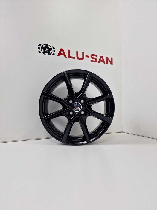 NOWE alufelgi SKODA 16" 4x100 Citigo - Czarny Połysk