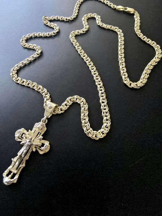 Nowy złoty Łańcuszek Garibaldi PR.585 14K