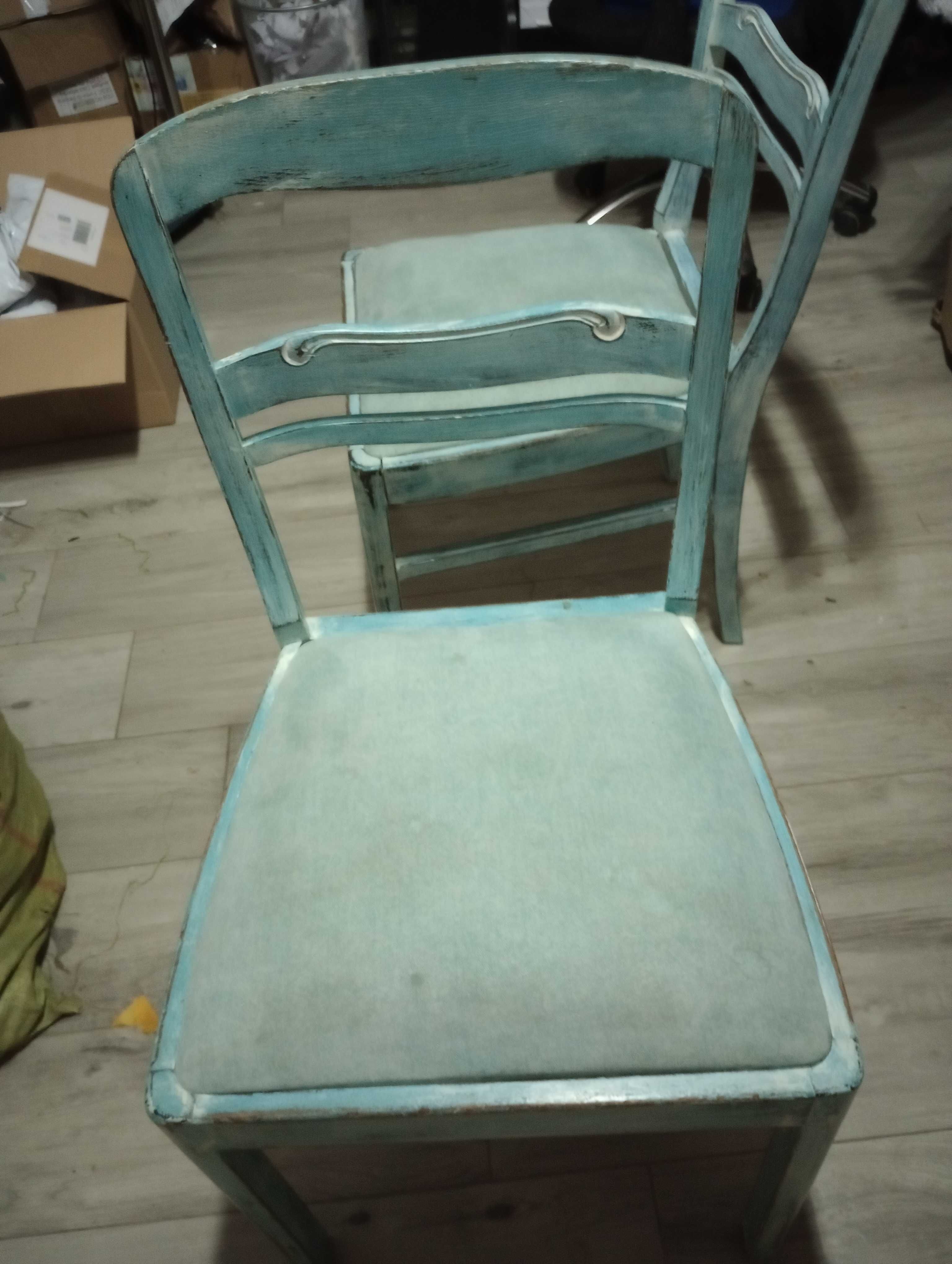 Dwa krzesła retro stylowe