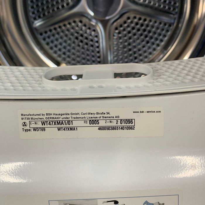 Білосніжна! Сушильна машина Siemens IQ700 WT47XMA