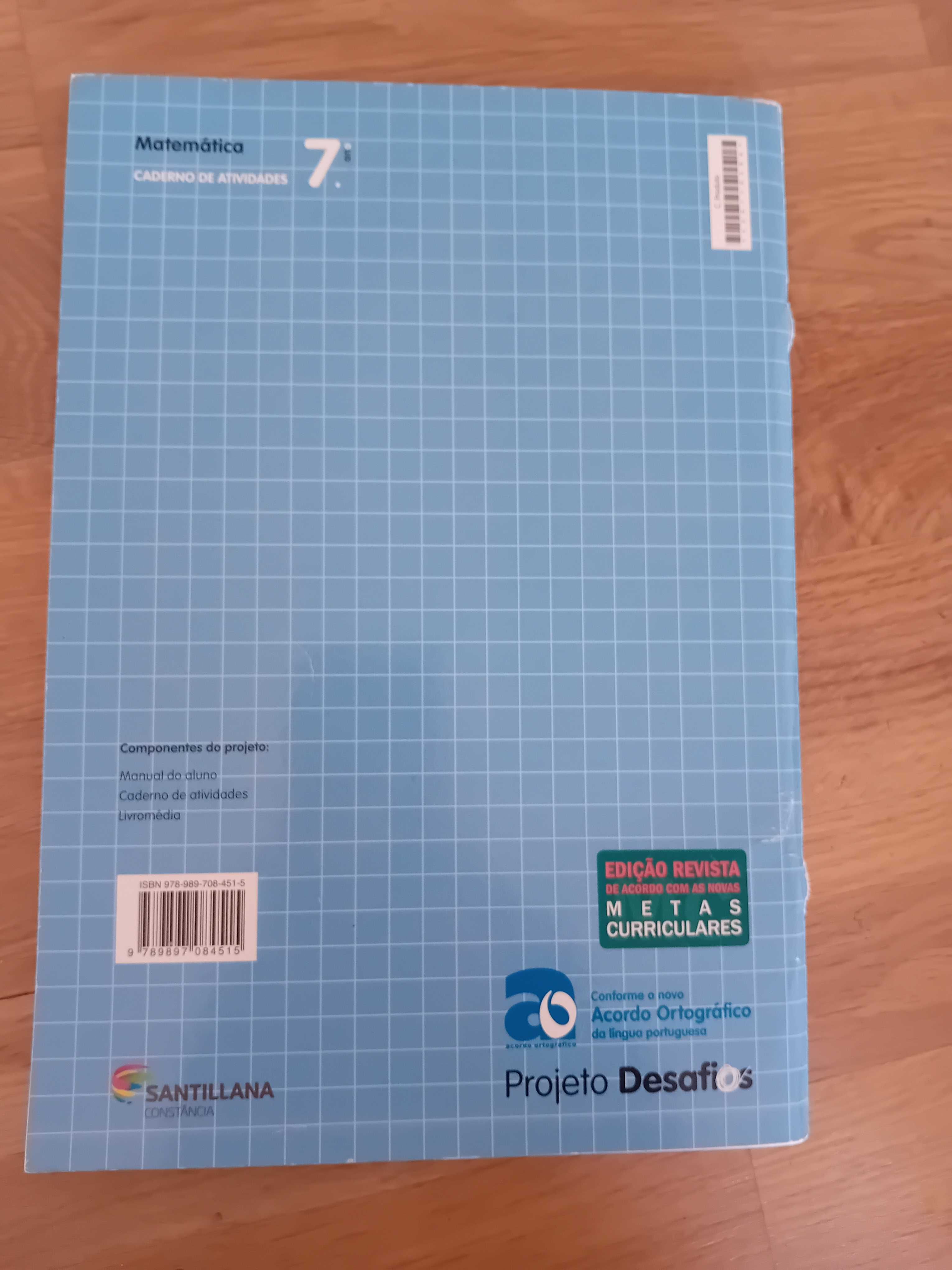 Caderno de Atividades -Matemática 7ºano