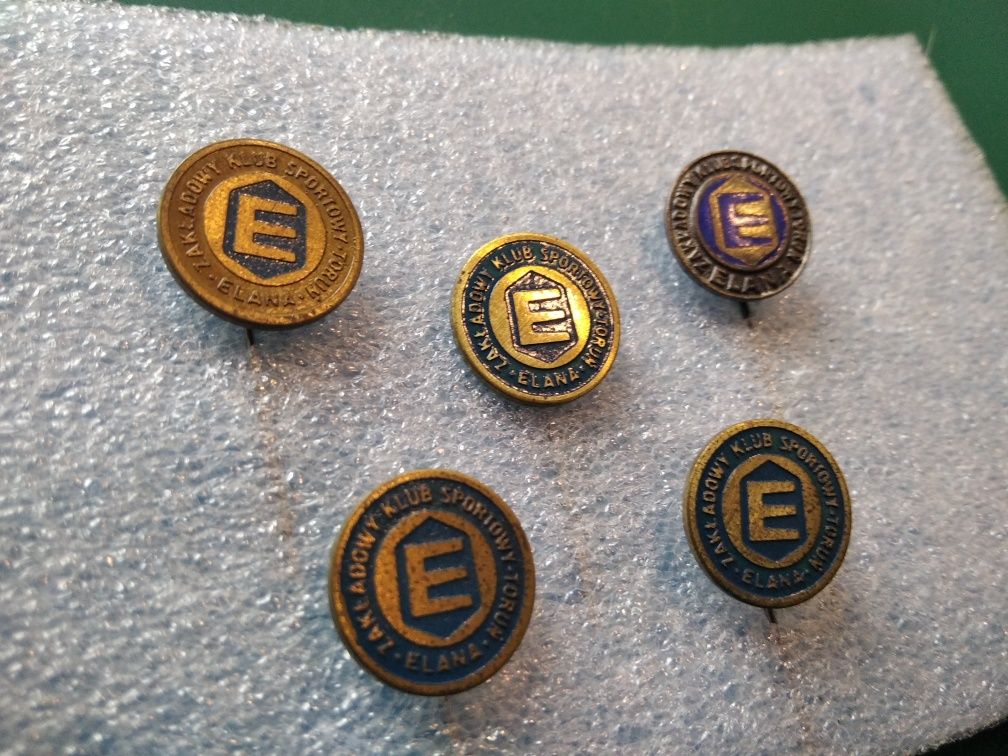 ZKS ELANA TORUŃ - zestaw odznak - przypinki odznaki piny znaczki
