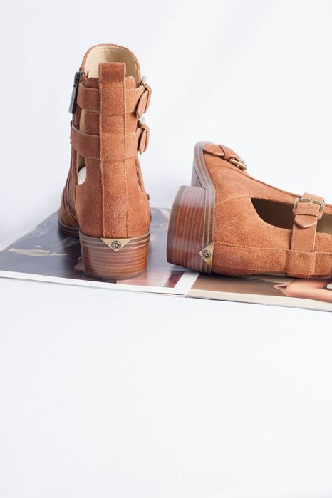 MICHAEL KORS оригинал. Ботинки сапоги кожа замша рыжие коричневые хаки