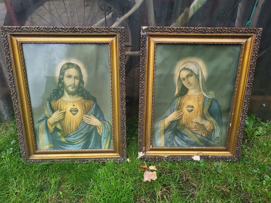 Święte obrazy Serce Maryi Serce Jezusa