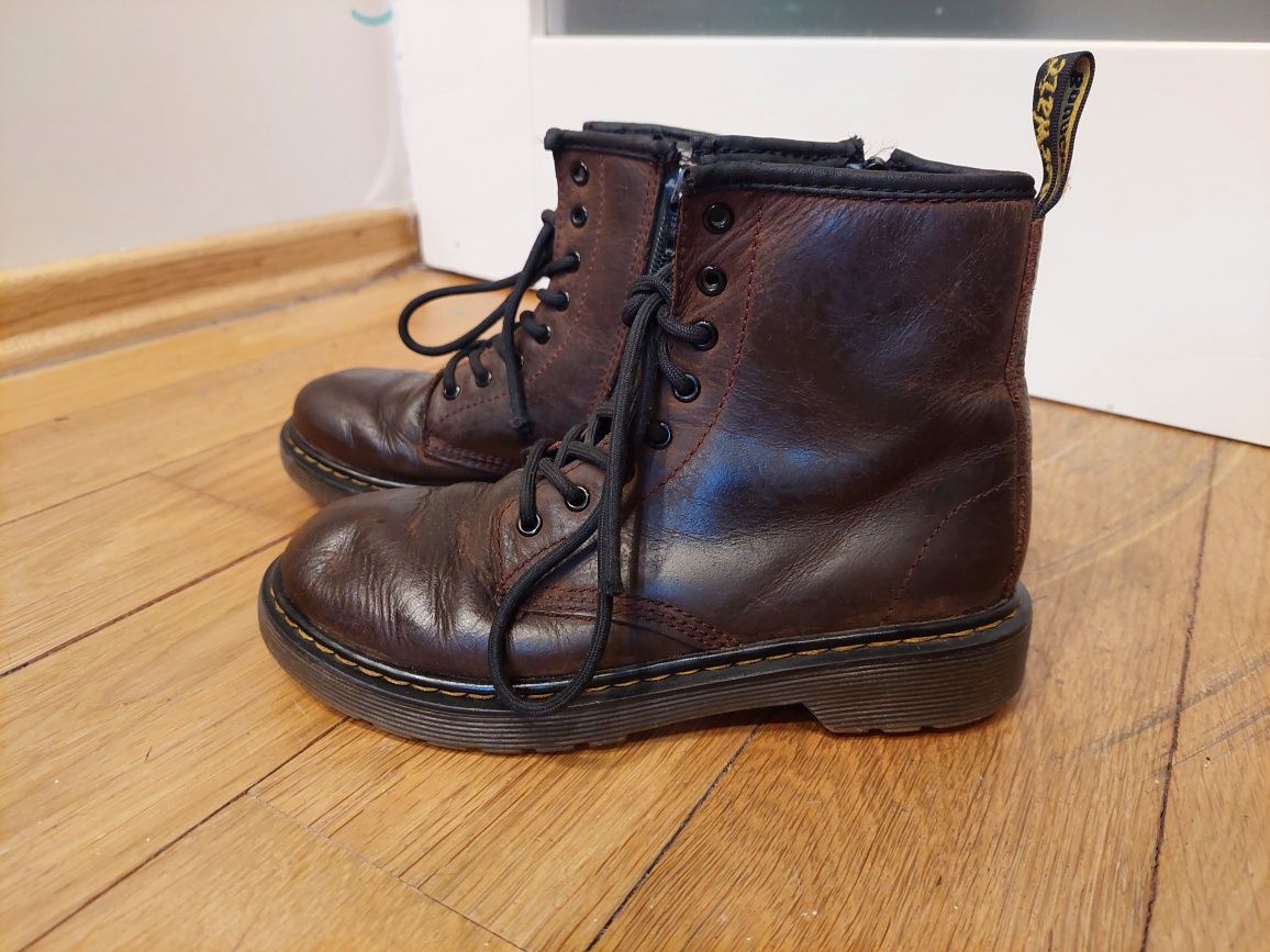 Glany dr Martens rozm.33 trzewiki na zimę skóra naturalna