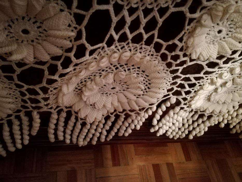 Colcha em Crochet para Cama de Casal