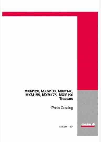 Katalog części Case MXM 120, MXM 130, MXM 140, MXM 155, MXM 175, 190