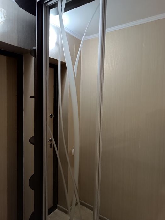 Шафа-купе для одягу кольору венге