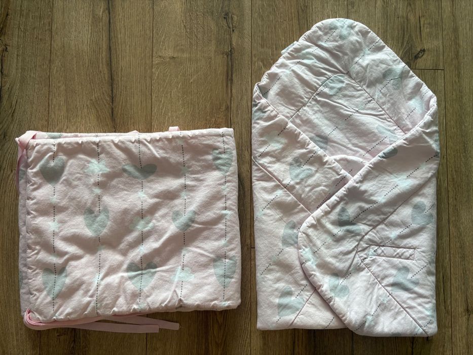 Rożek niemowlęcy i ochraniacz do łóżeczka Smiki