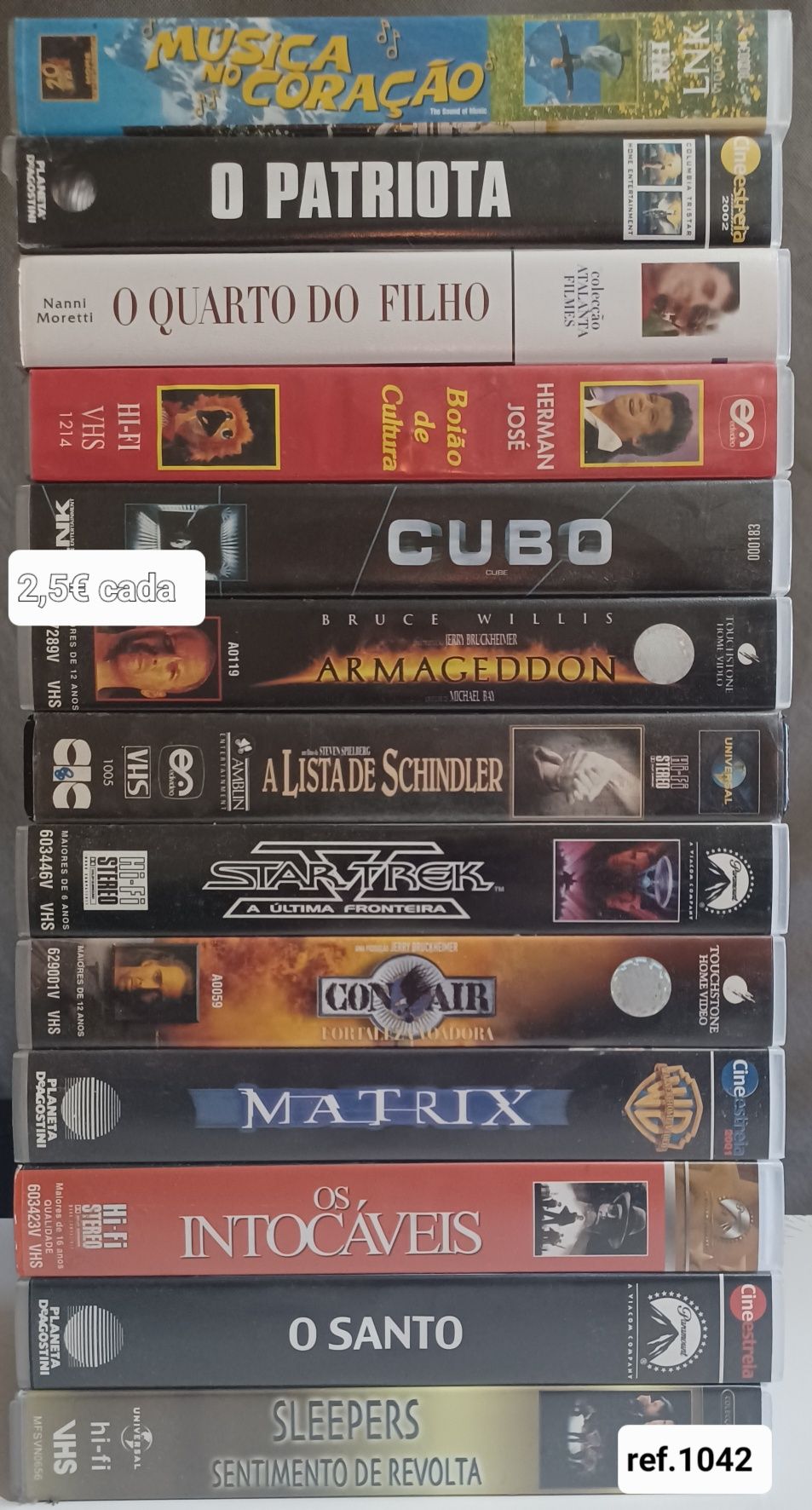 Cassetes de vídeo VHS