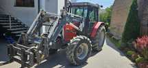 Massey ferguson 6140 ładowacz łyżka widły