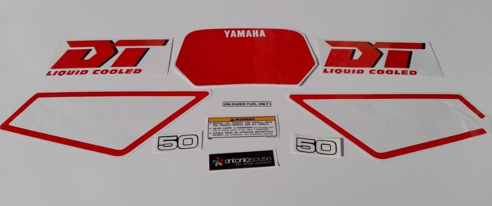 Autocolantes Yamaha DT50 LC vintage stickers decalS