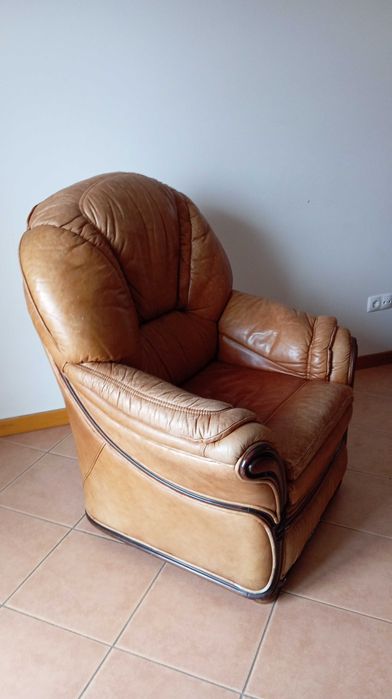 Sofa de Pele Usado