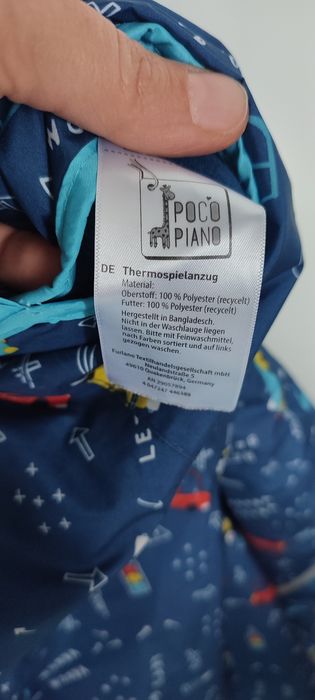 Spodnie chłopięce termiczne przeciwdeszczowe ocieplane 98/104