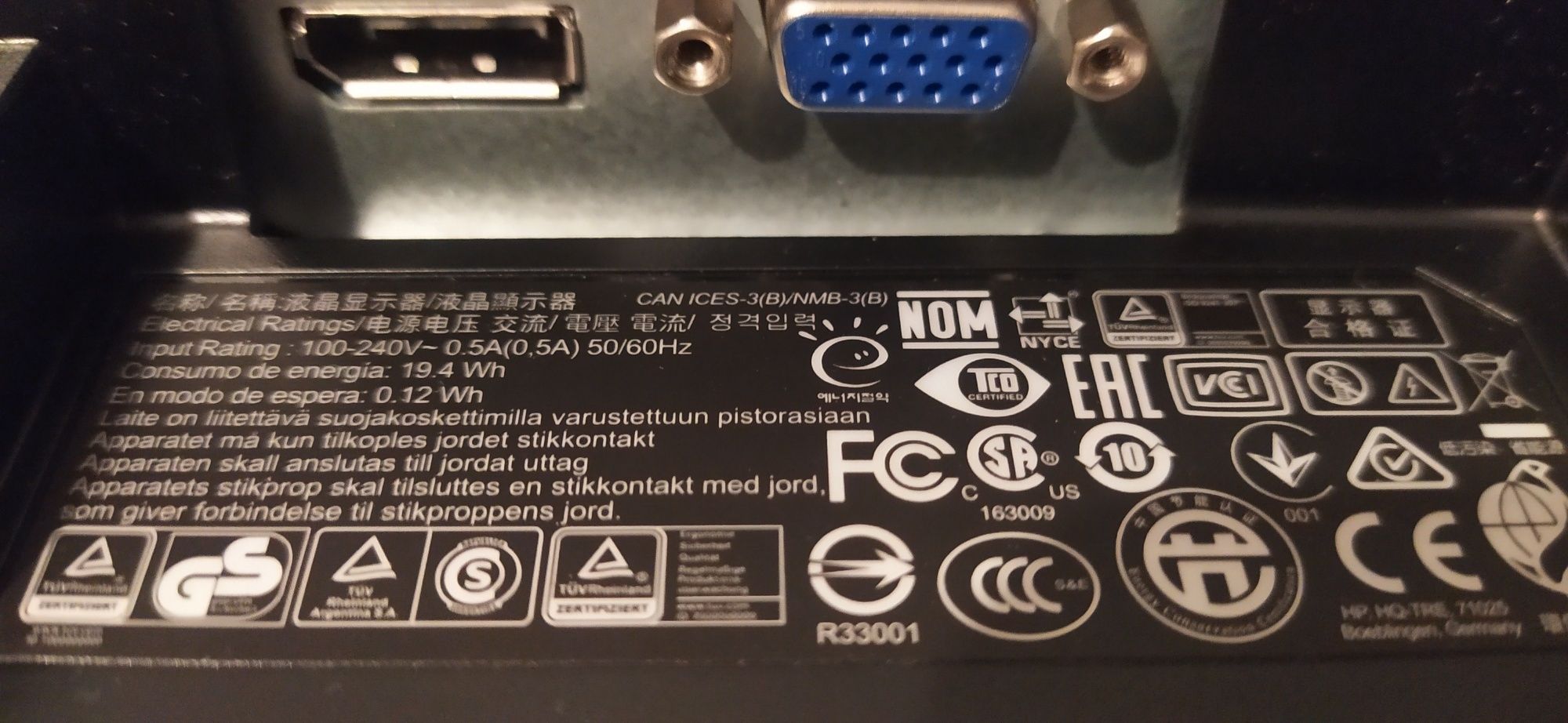 Monitor HP 22cali
