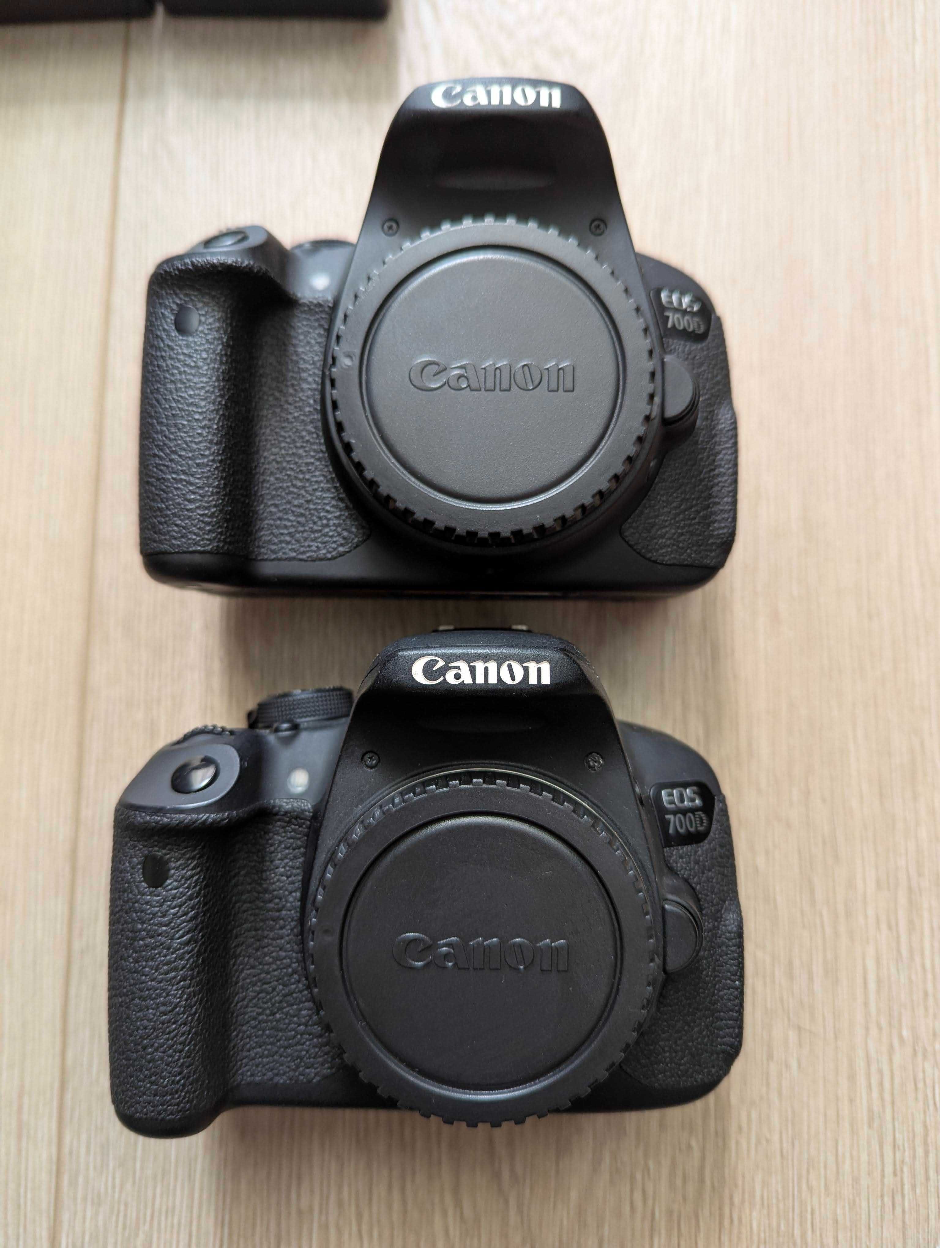 Canon EOS 700D (2шт.) + 3 обʼєктива (EF-S 55-250, EF‑S 18‑55, EF 50)
