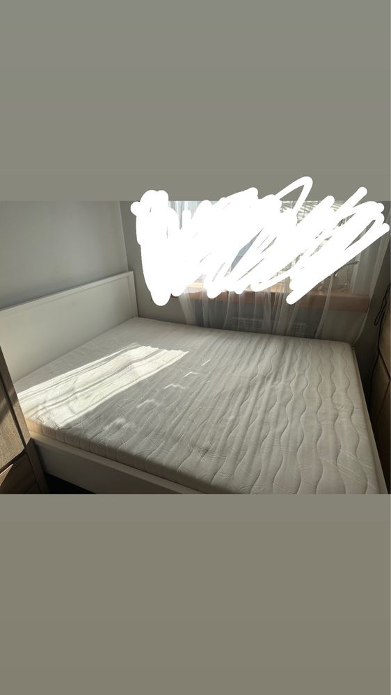 Łóżko Kaspian białe  168x206
