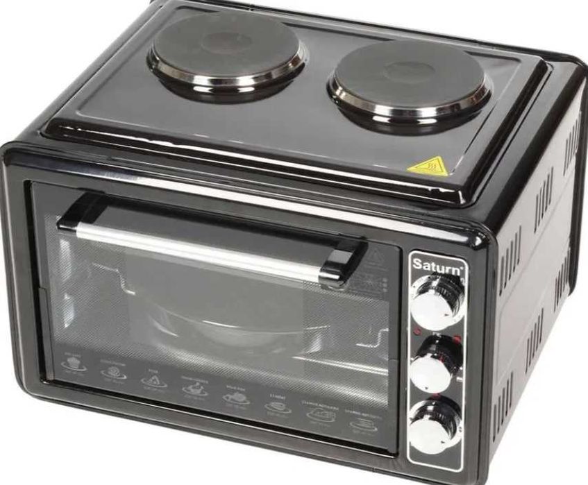 Електро піч духовка Saturn з варильними поверхнями 50*40*30см
