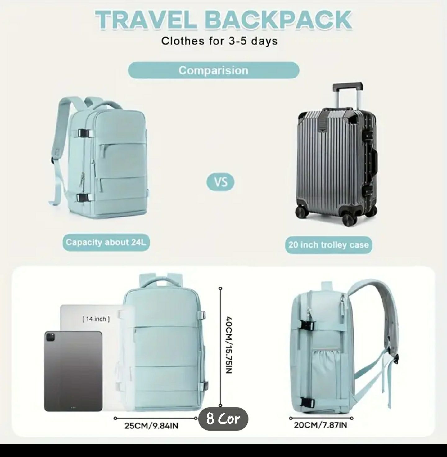 Mochila de viagem